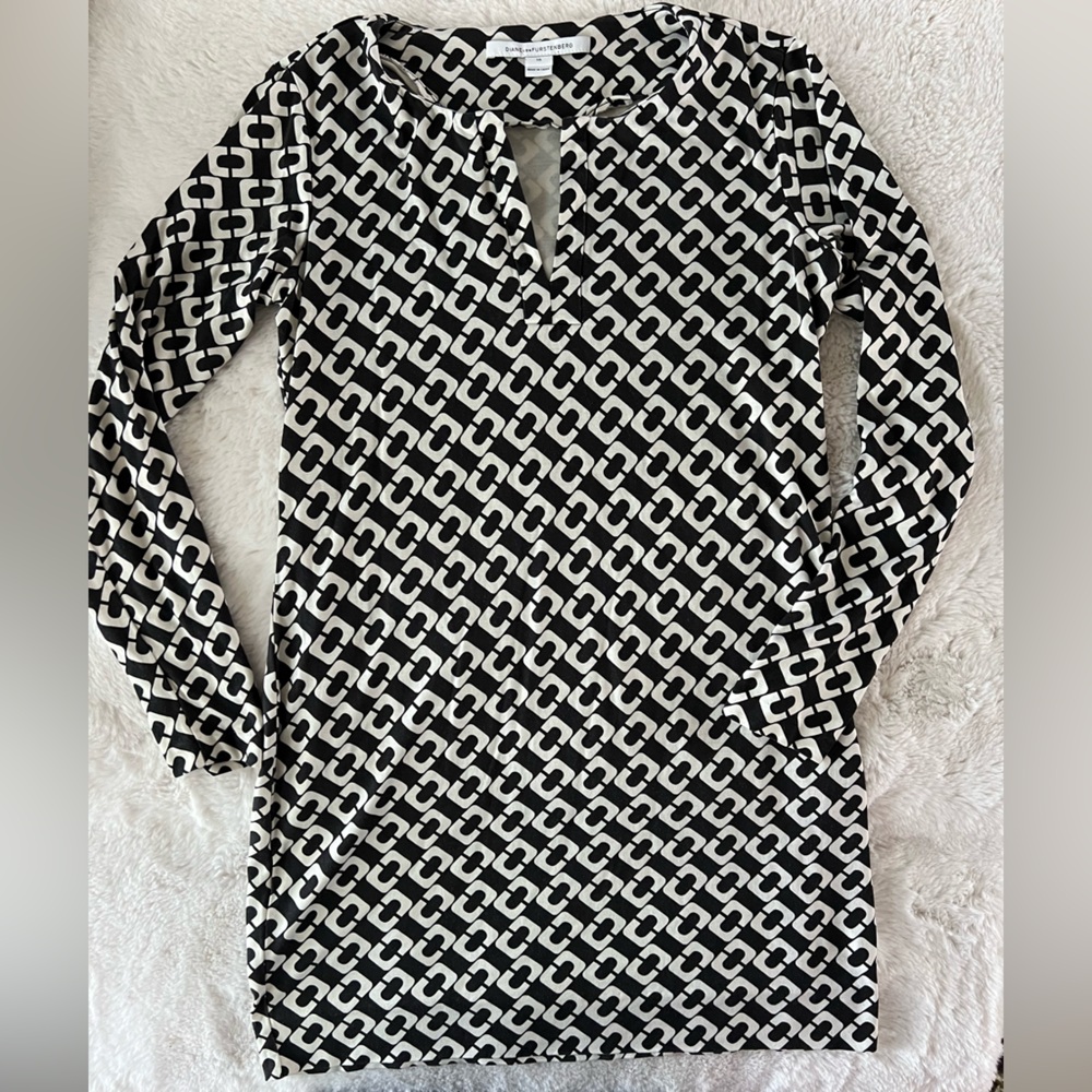 DVF 100% Silk Jersey Reina dress - Picture 8 of 10